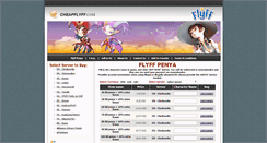 Desktop Screenshot of cheapflyff.com